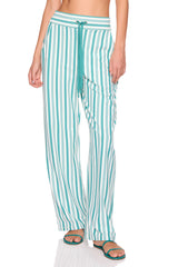 stripe drawstring pant