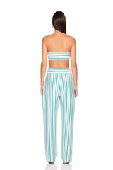 stripe drawstring pant