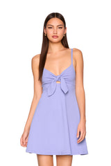 tie front a line dress
