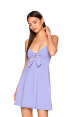 tie front a line dress