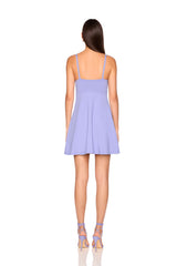 tie front a line dress