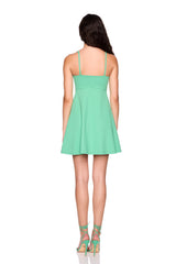 tie front a line dress