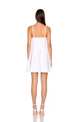tie front a line dress