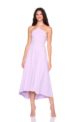 string halter high low dress