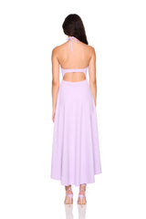 string halter high low dress