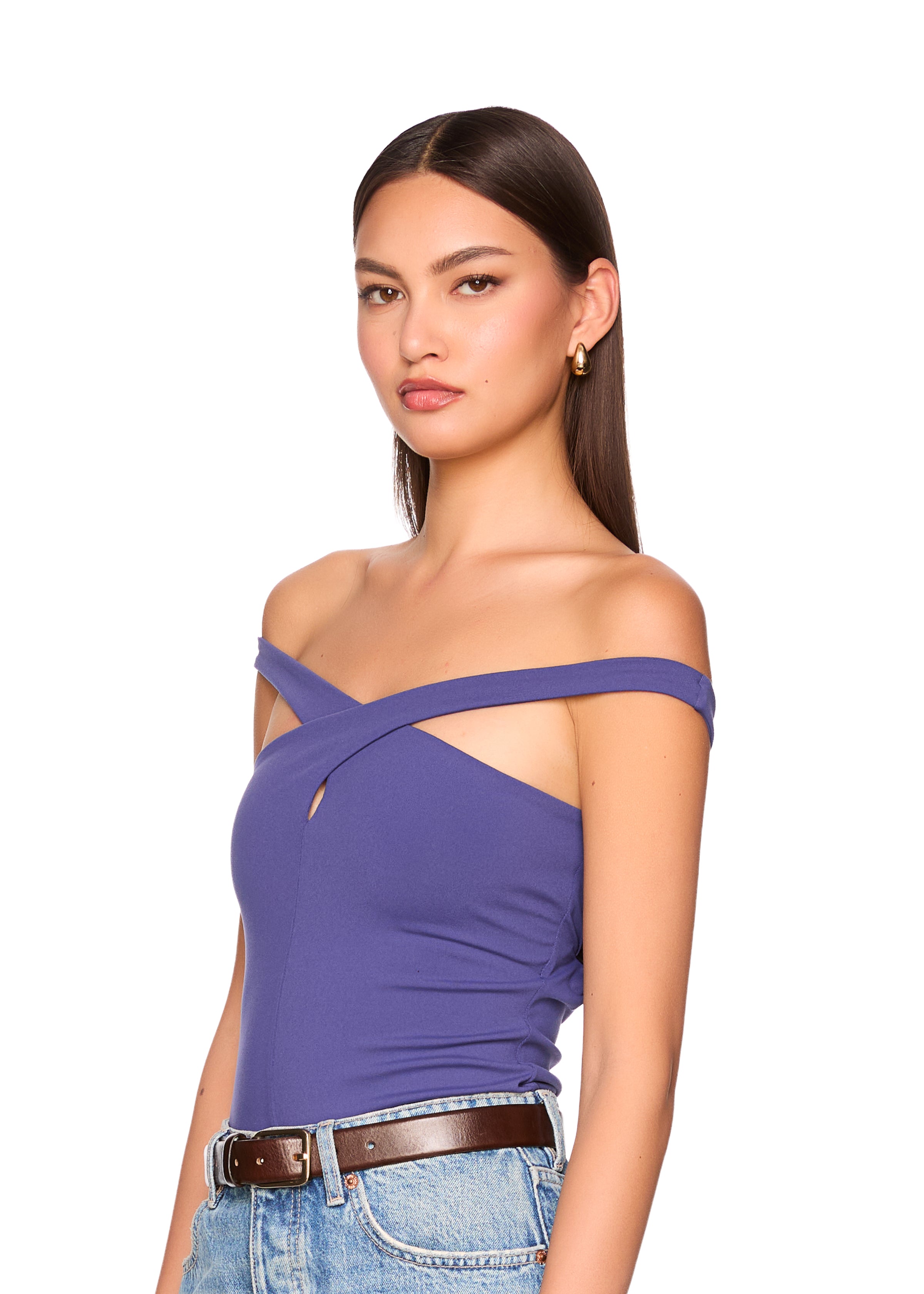 cross front top off shoulder