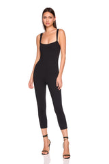 strap tank crop jumpsuit