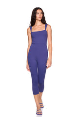 strap tank crop jumpsuit