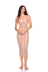 stripe sweater henley dress