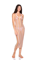 stripe sweater henley dress