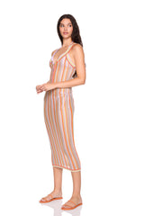 stripe sweater henley dress
