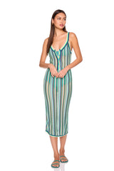 stripe sweater henley dress