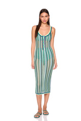 stripe sweater henley dress