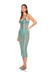 stripe sweater henley dress