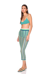 stripe sweater midi skirt