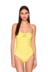 flower gathered one piece swim