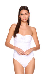 flower gathered one piece swim