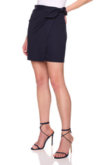 side tie mini skirt