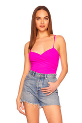 faux wrap string top