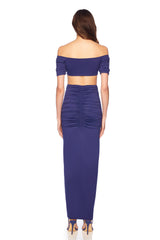 gathered off the shoulder micro top