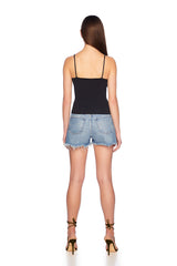 faux wrap string top