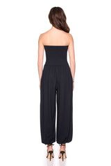 tube gathered ankle jumpsuit