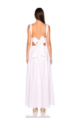 poplin drop waist skirt