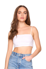 solid linen tie back top