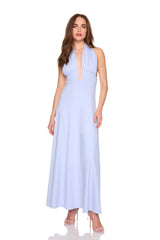 halter square wire dress