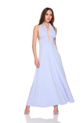 halter square wire dress