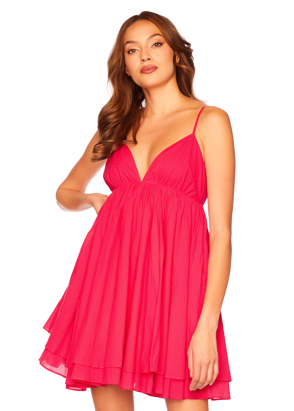 cotton voile v string dress