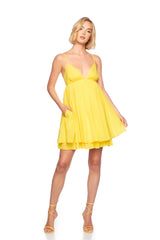 cotton voile v string dress