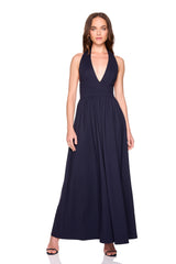 halter maxi dress