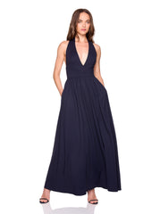halter maxi dress
