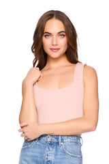 ruffle u neck tank