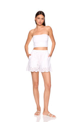 embroidered short