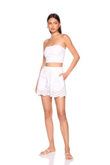 embroidered short