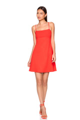 string flare dress