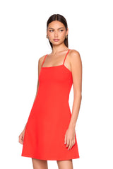 string flare dress