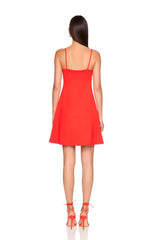 string flare dress