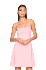 string flare dress