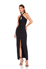 cross front gathered ress