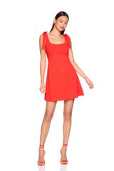 tie strap aline dress