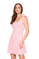 tie strap aline dress