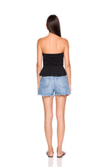 tube gathered flare top