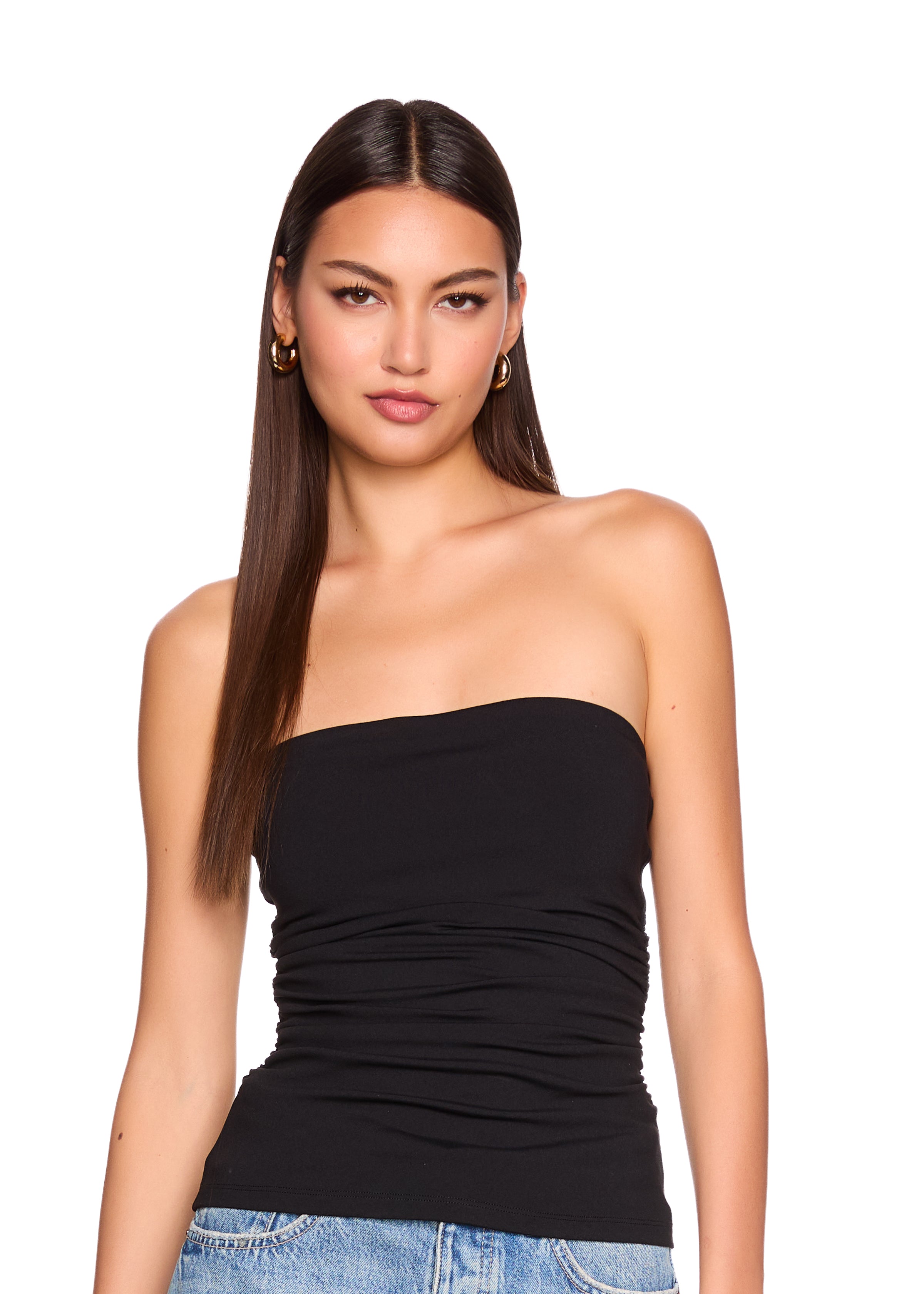 waist gathered tube