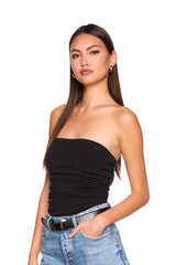 waist gathered tube
