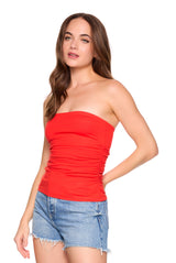 waist gathered tube
