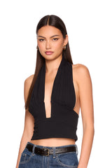 halter gathered top