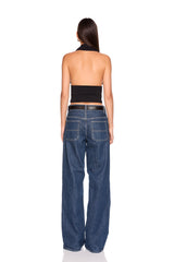 halter gathered top